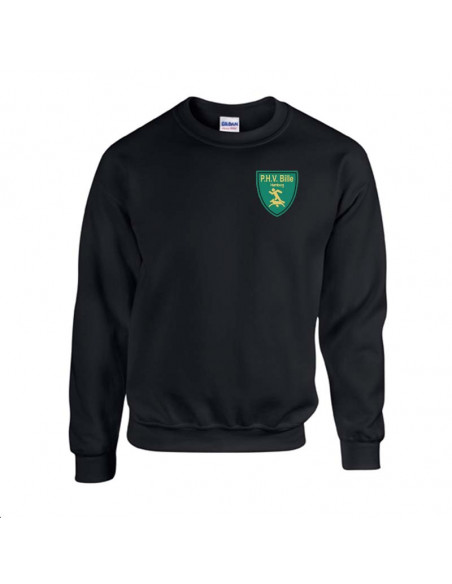 Sweatshirt mit Vereinslogo Flexdruck