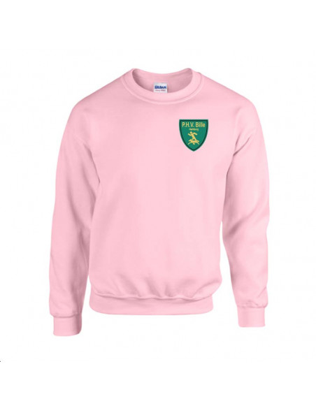 Sweatshirt mit Vereinslogo Flexdruck