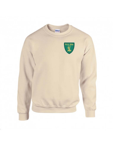 Sweatshirt mit Vereinslogo Flexdruck