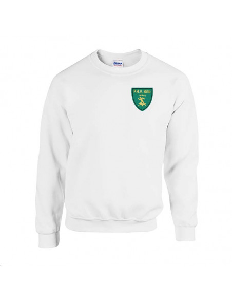 Sweatshirt mit Vereinslogo Flexdruck